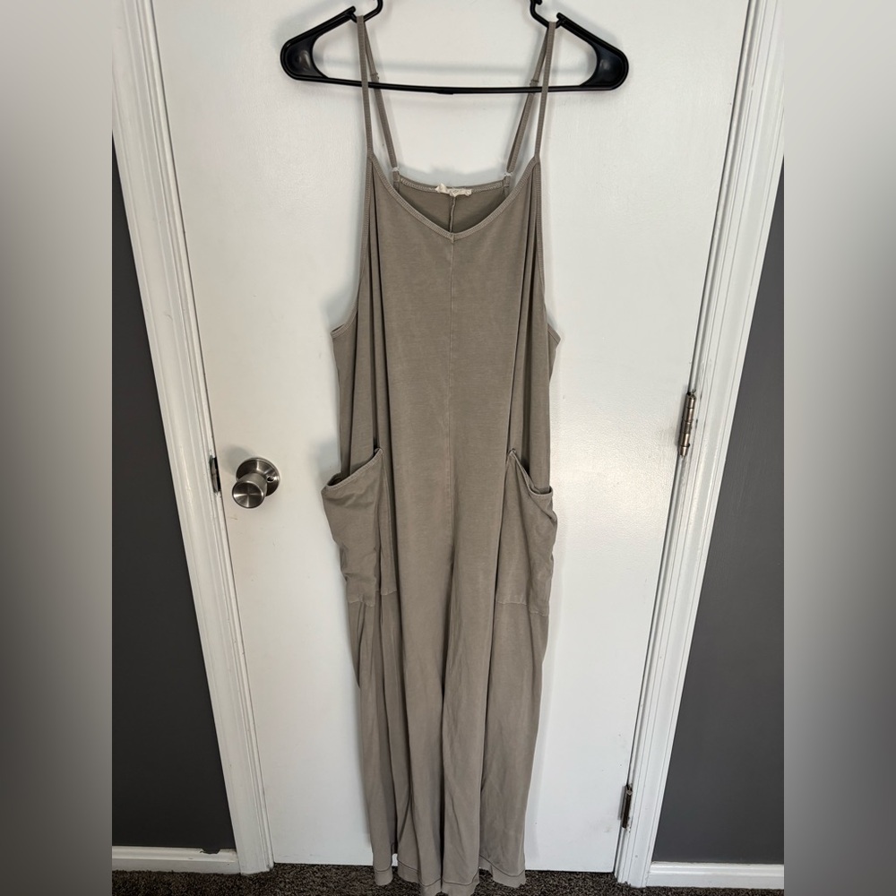 Easel Taupe Jumpsuit